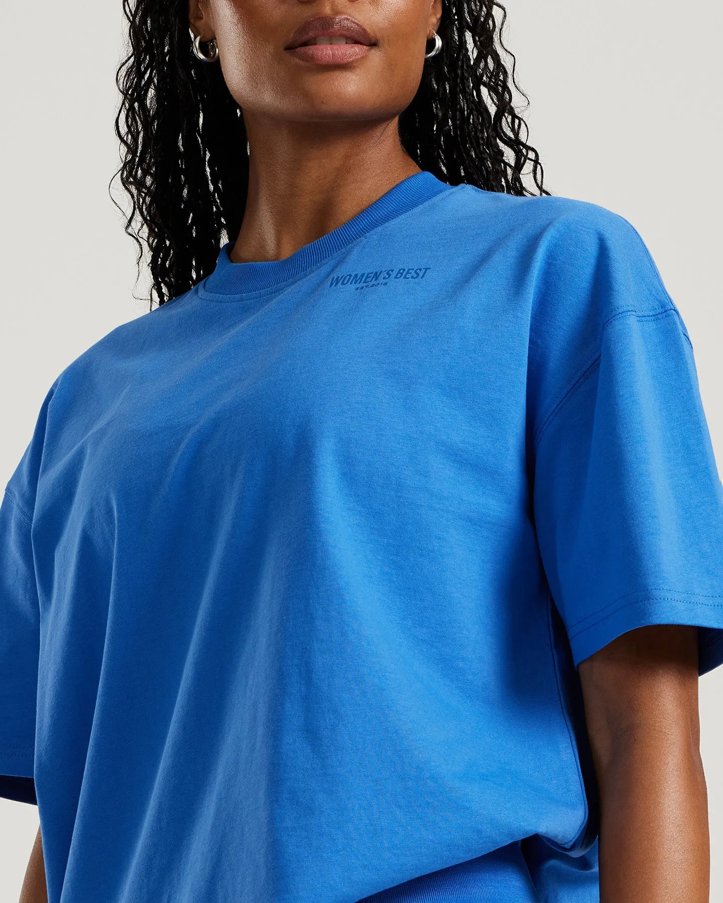 Comfort Oversized Short Sleeve T-Shirt | French Blue