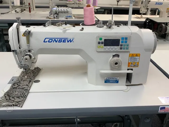 Consew 7360R-7DD High Speed Single Needle, Drop Feed Lockstitch Sewing Machine