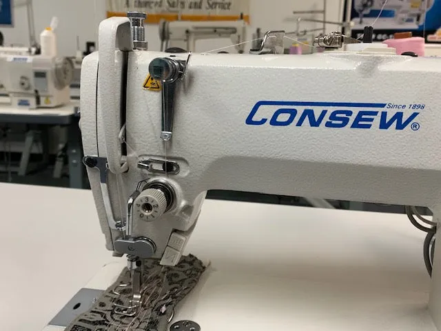 Consew 7360R-7DD High Speed Single Needle, Drop Feed Lockstitch Sewing Machine