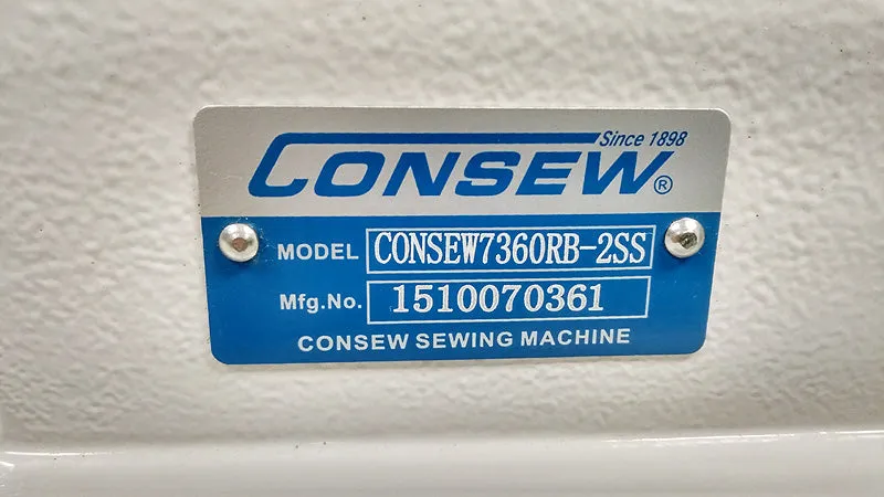 Consew 7360RB-2SS High Speed Single Needle Drop Feed Lockstitch Sewing Machine