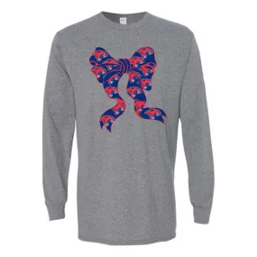 Cooper Cougars - Bow Mascot Long Sleeve T-Shirt