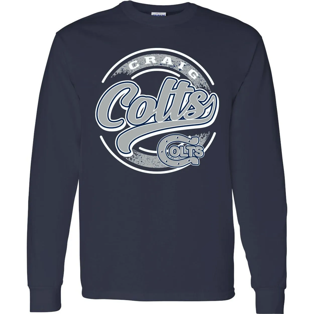 Craig Colts - Circle Script Long Sleeve T-Shirt