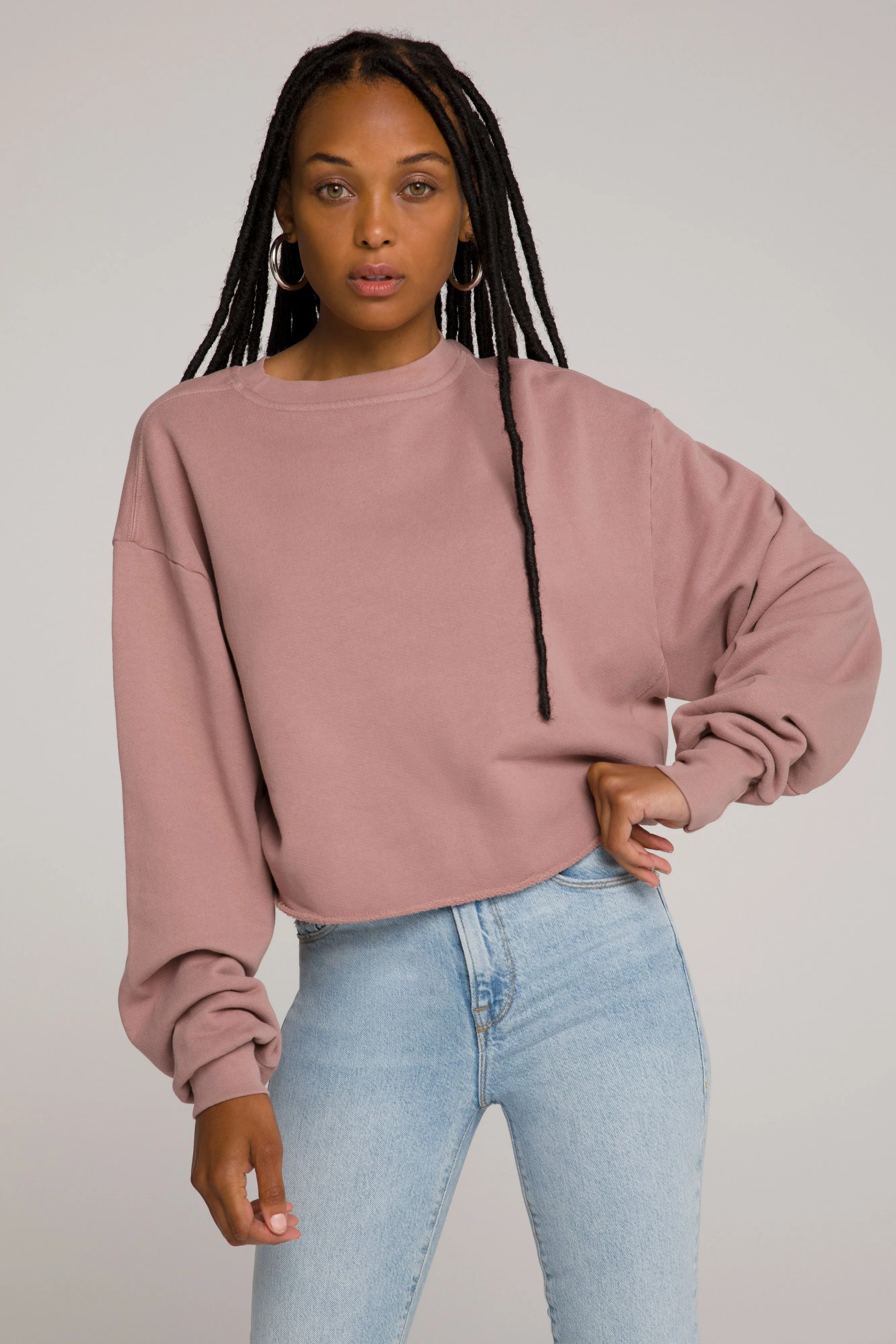 CROPPED & COOL SWEATSHIRT | DUSK001