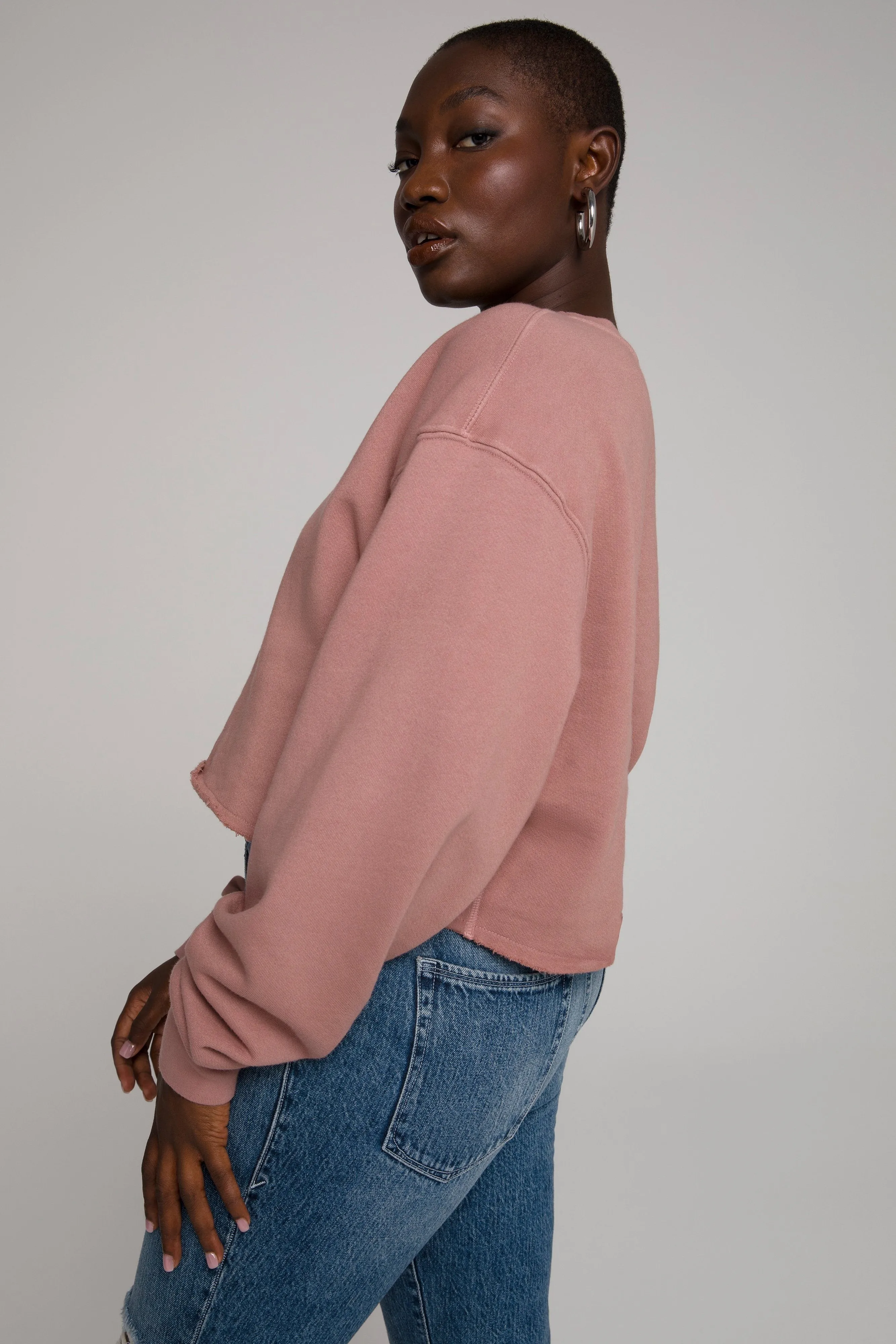 CROPPED & COOL SWEATSHIRT | DUSK001