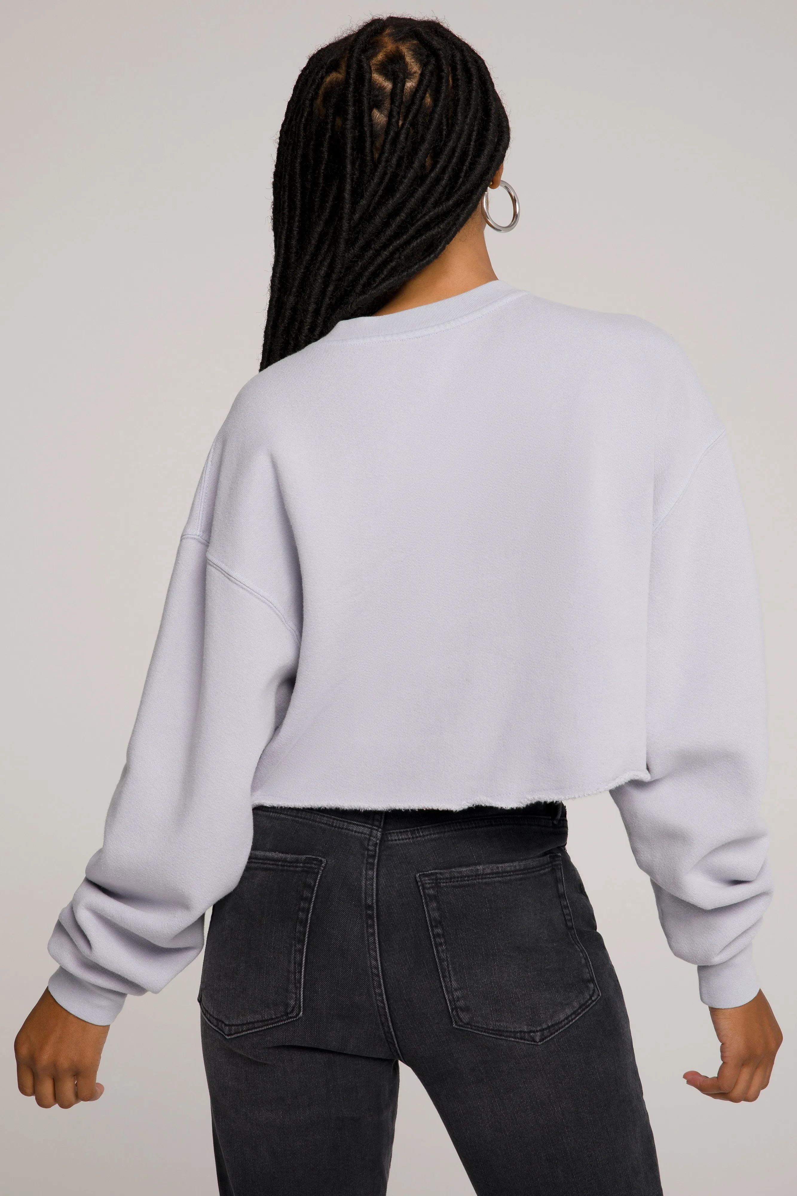 CROPPED & COOL SWEATSHIRT | LILAC001