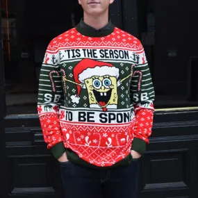 Custom SpongeBob Christmas Sweater - Festive and Fun Design