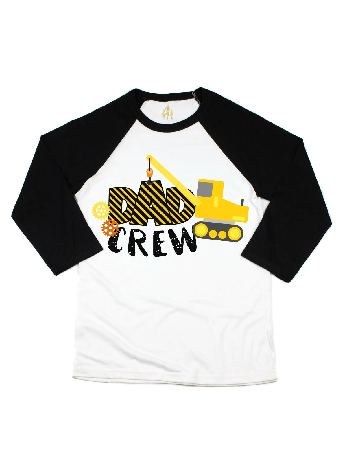 Dad Crew Construction Adult Raglan T-Shirt