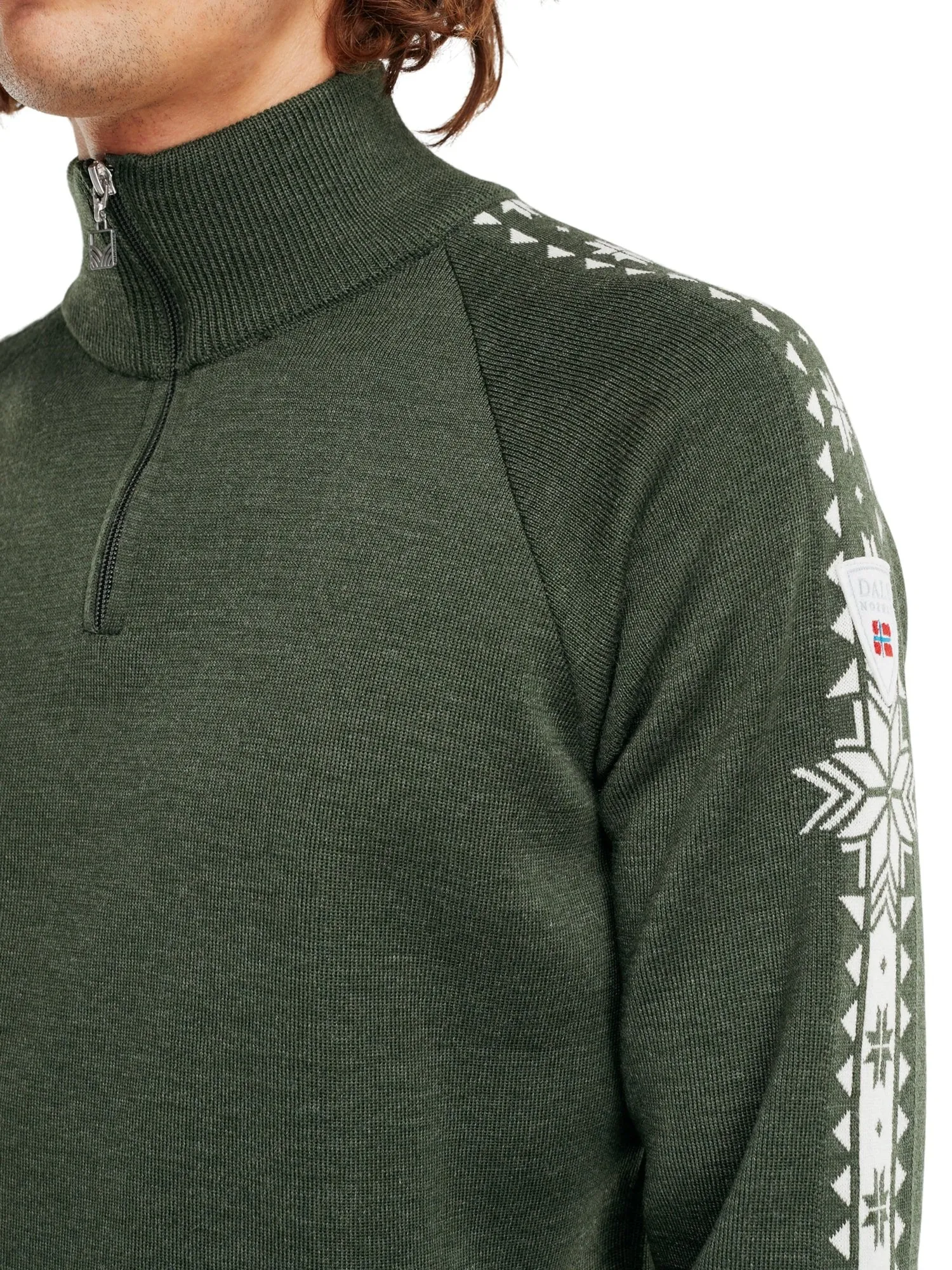 Dale of Norway | Geilo Sweater | Men's | Dark Green/Off White