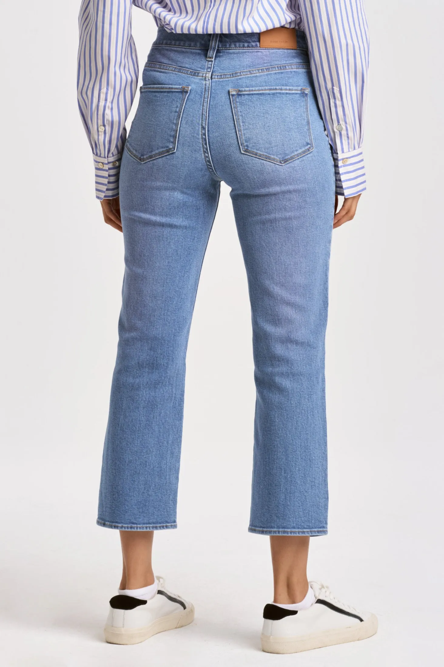 Dear John Frankie High Rise Cropped Straight Jeans