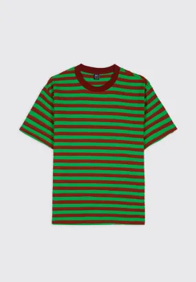 Denny Blaine Striped T-Shirt - Apple/Caramel