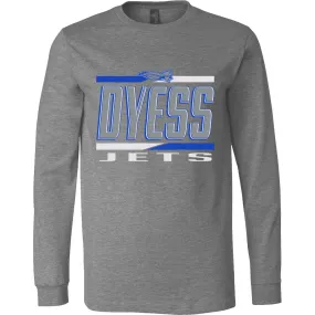 Dyess Jets - Split Stripe Long Sleeve T-Shirt