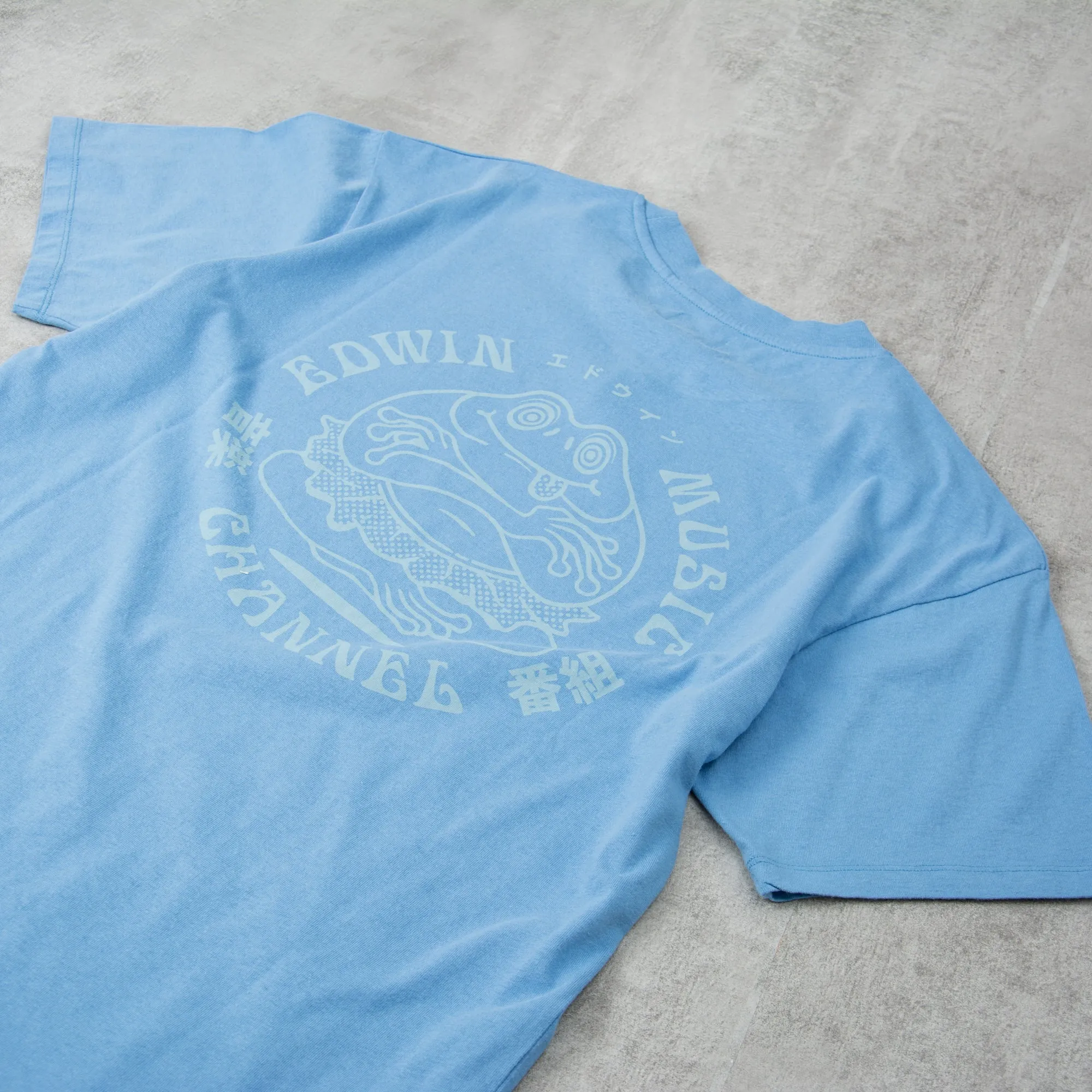 Edwin Music Channel S/S Tee - Parisian Blue