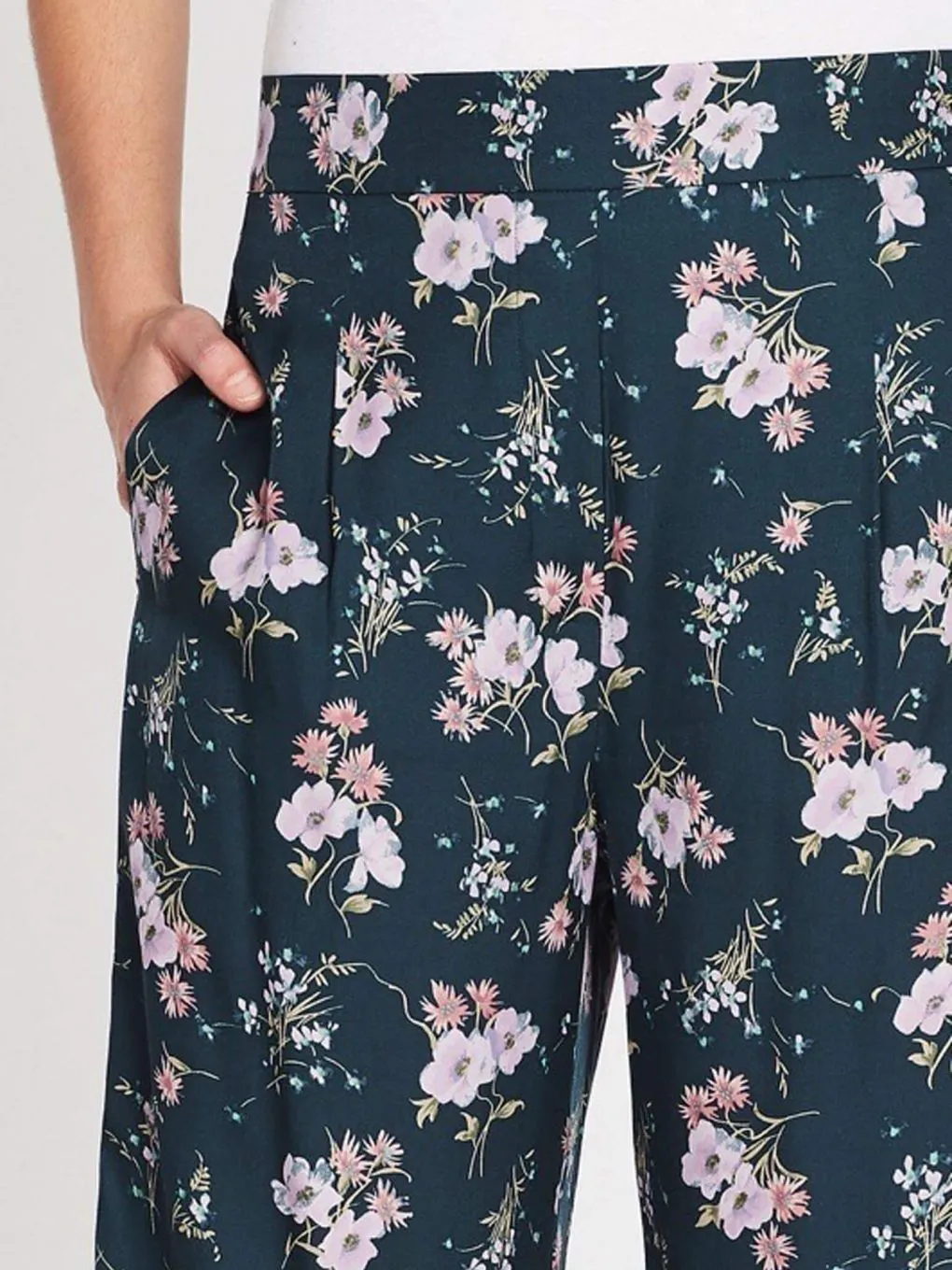 Emilia Print Silk Twill Pant