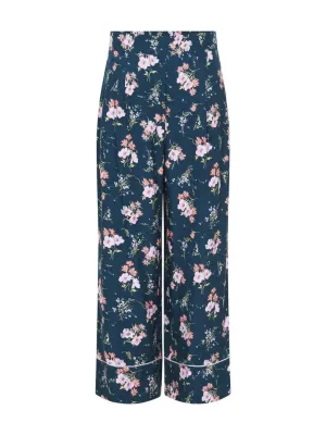 Emilia Print Silk Twill Pant