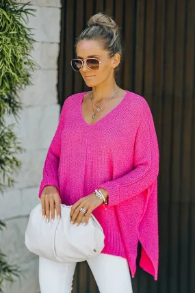 Fuchsia California Breeze Sweater