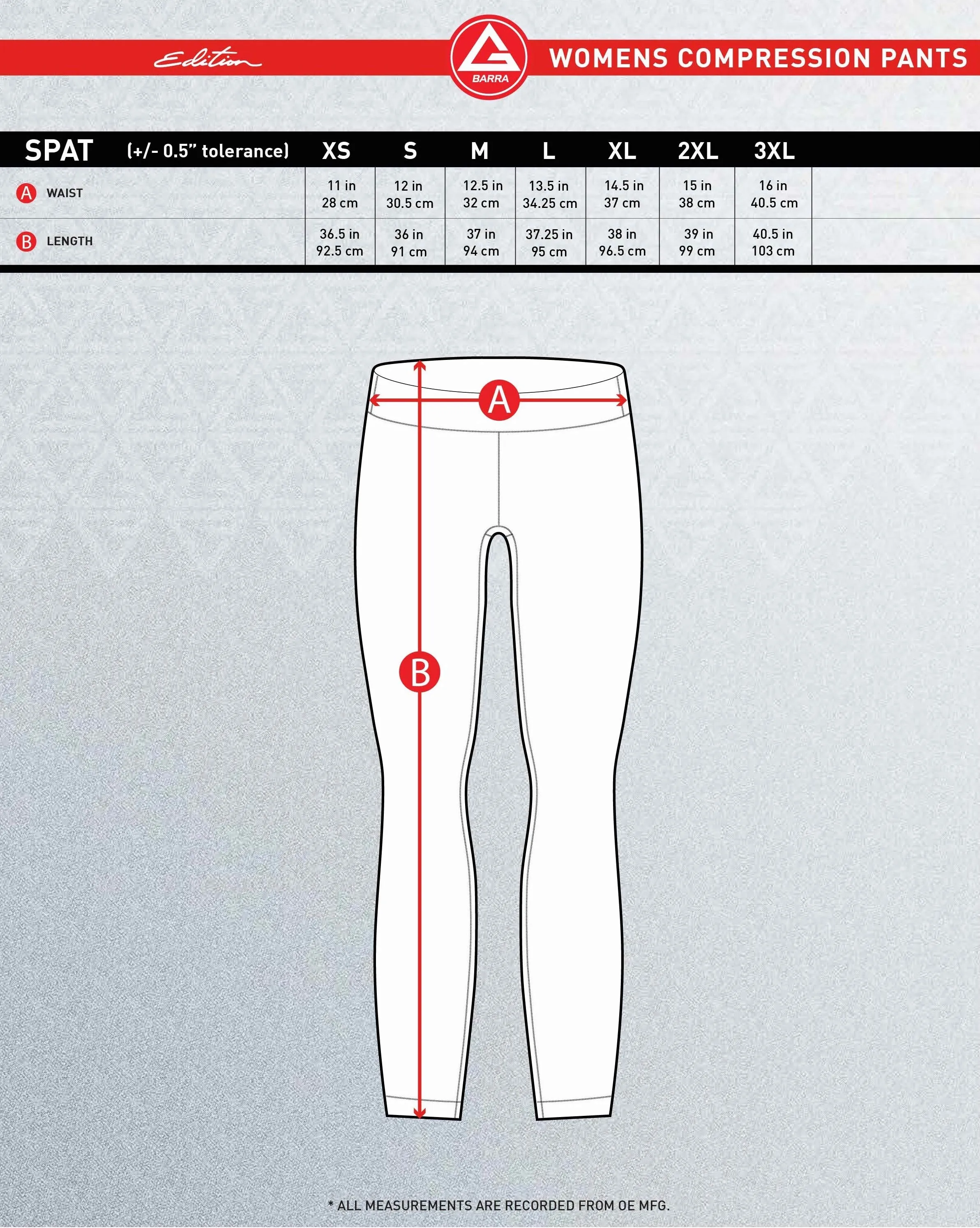 GB Edition Womens Compression Pants - Black