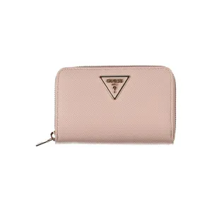 Guess Jeans Chic Pink Polyethylene Zip Wallet