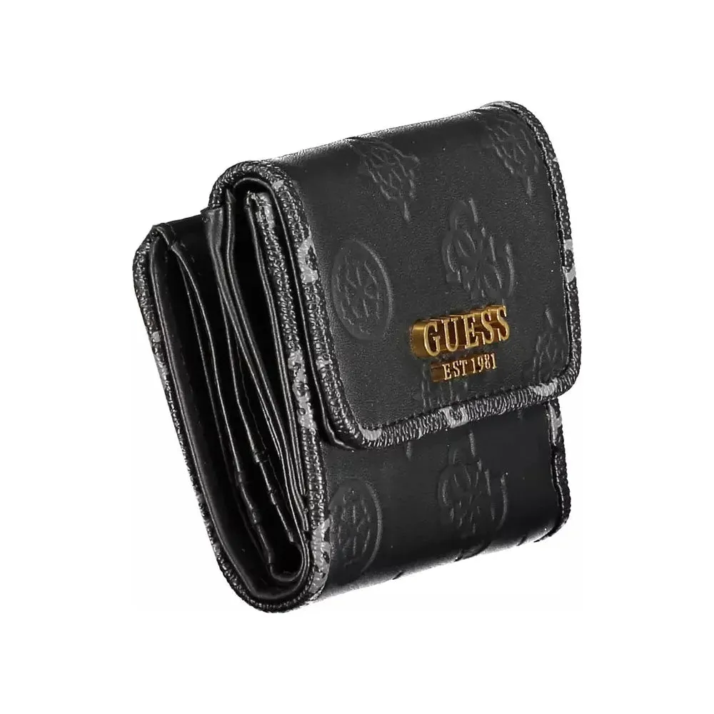 Guess Jeans "Black Polyethylene Women Wallet"