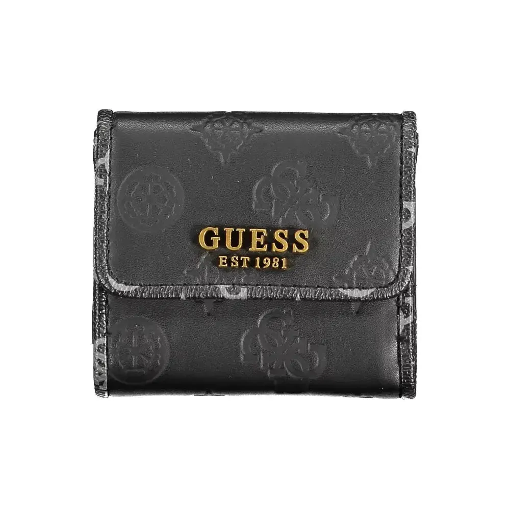 Guess Jeans "Black Polyethylene Women Wallet"