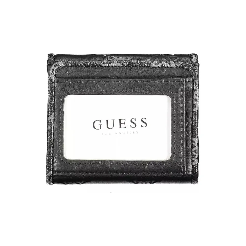 Guess Jeans "Black Polyethylene Women Wallet"