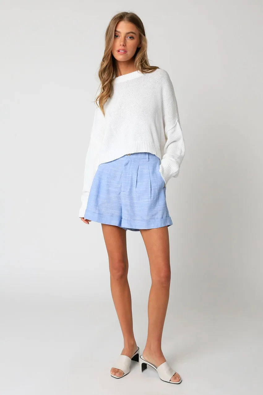 Helen Crewneck Cropped Sweater