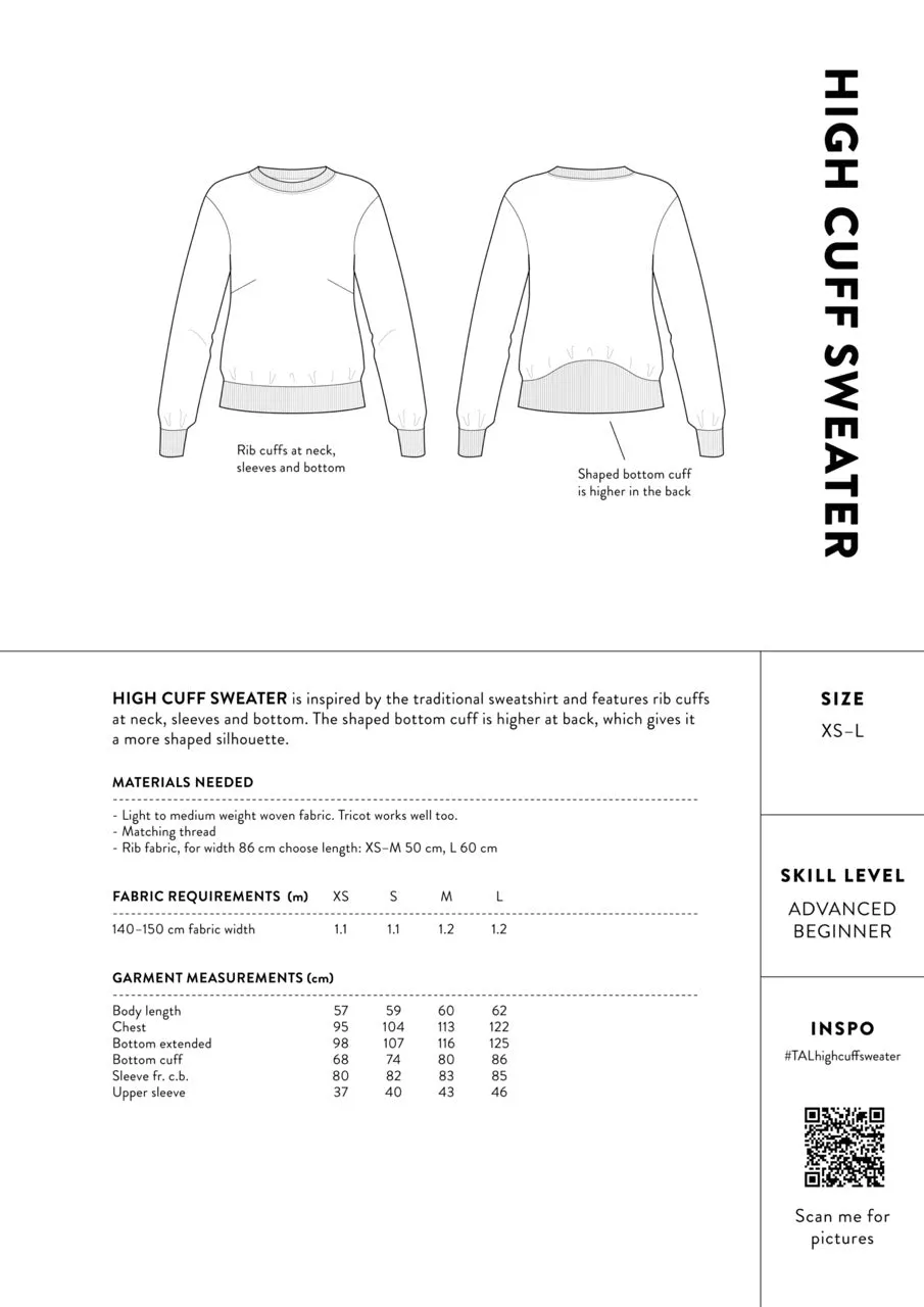 High Cuff Sweater