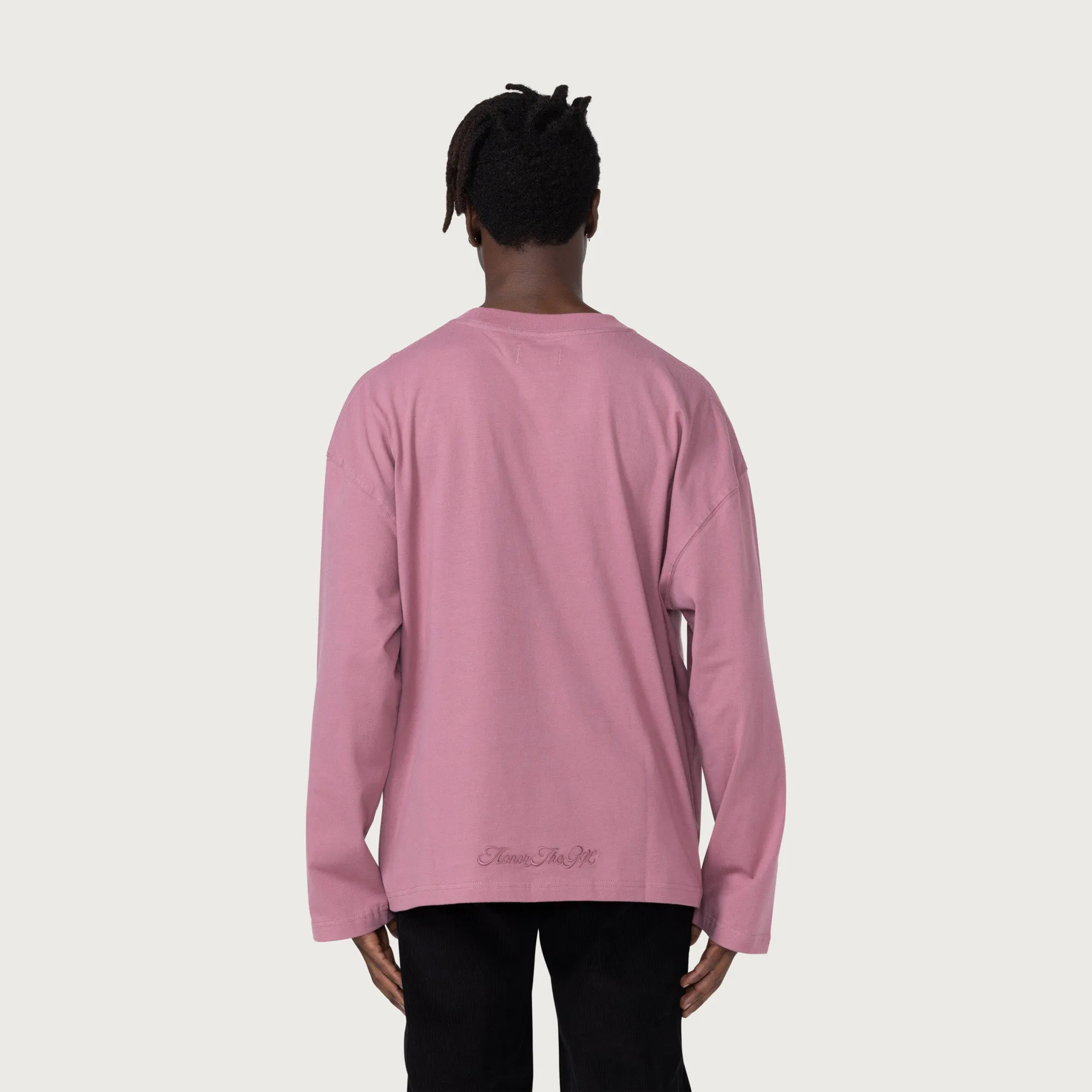 HTG® L/S Box T-Shirt - Mauve