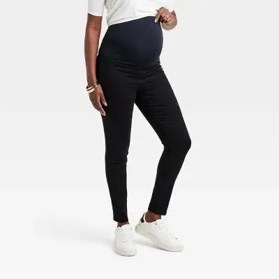 Isabel Maternity by Ingrid & High Rise Slim Ankle Skinny Jeans