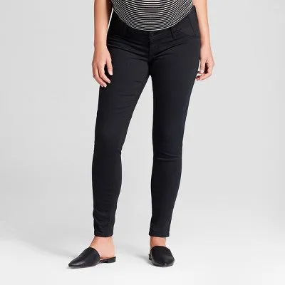 Isabel Maternity by Ingrid & Relaxed Fit Below Knee Skinny Jeans Power Stretch