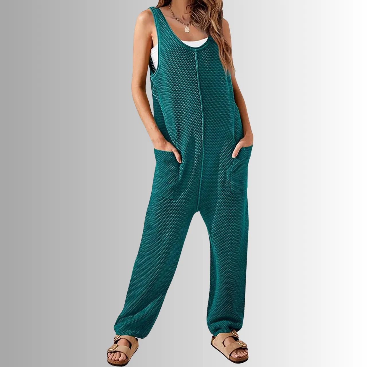 Jumpsuit Double Pocket Cargo Pants