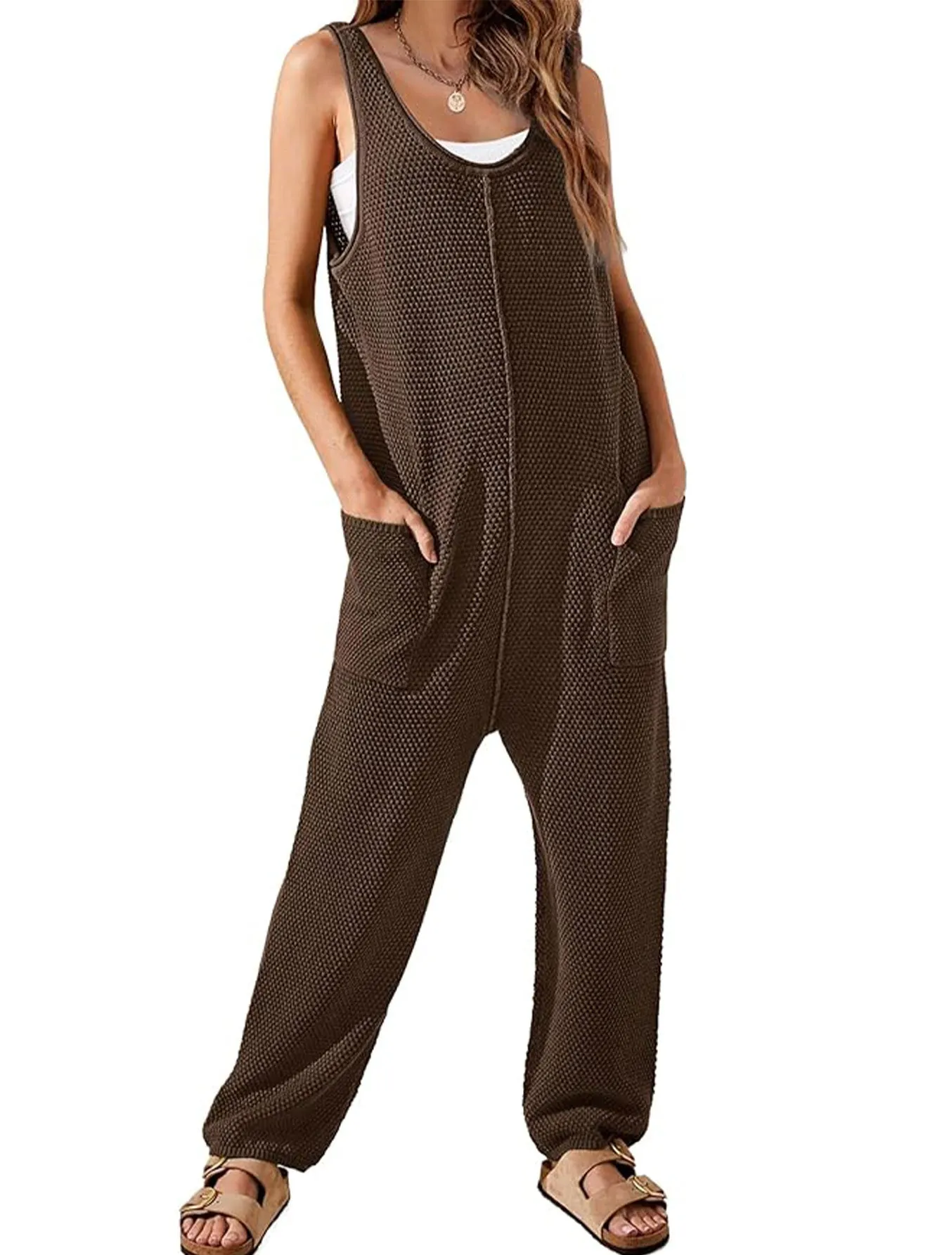 Jumpsuit Double Pocket Cargo Pants