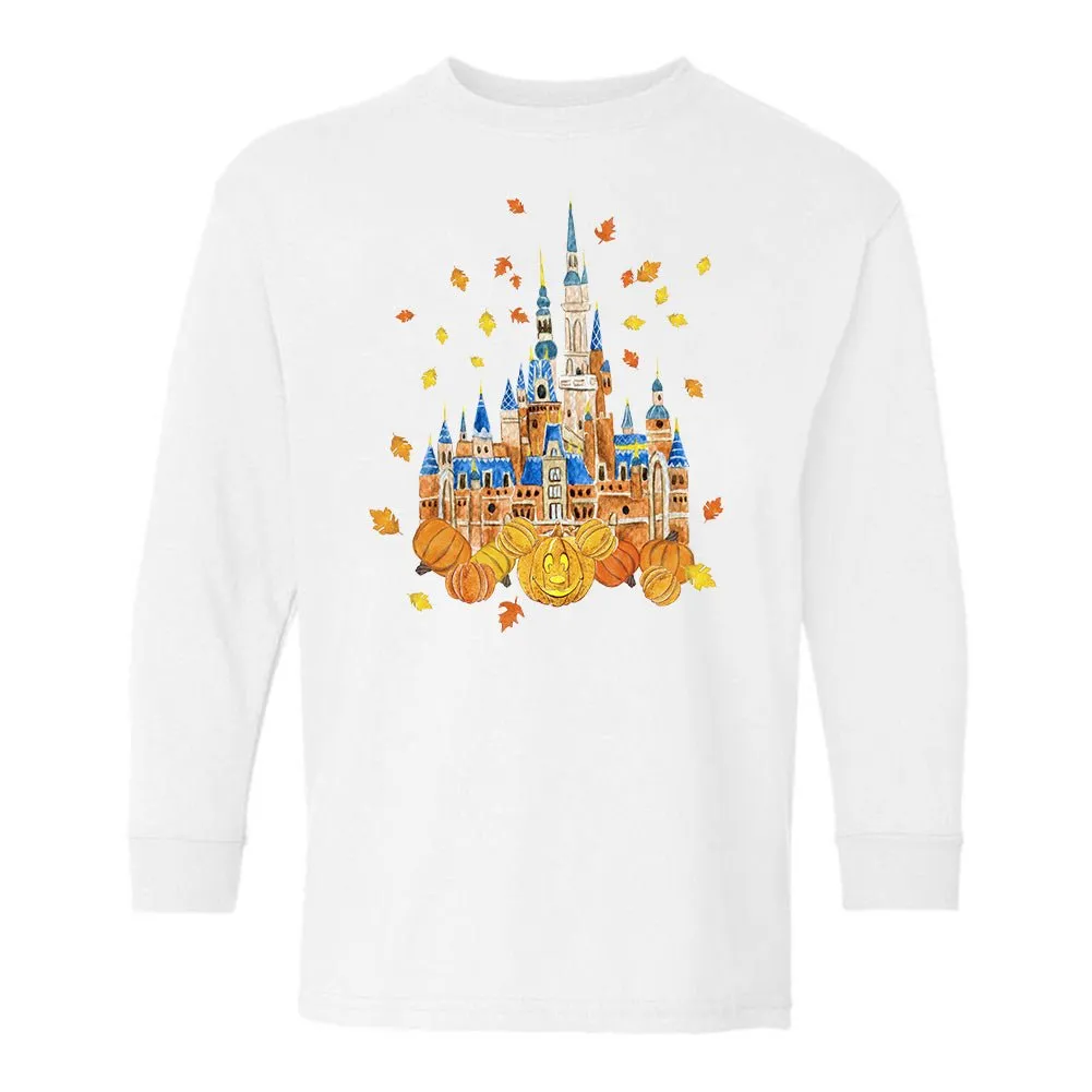 Kids 'Fall Magic Castle' Long Sleeve T-Shirt