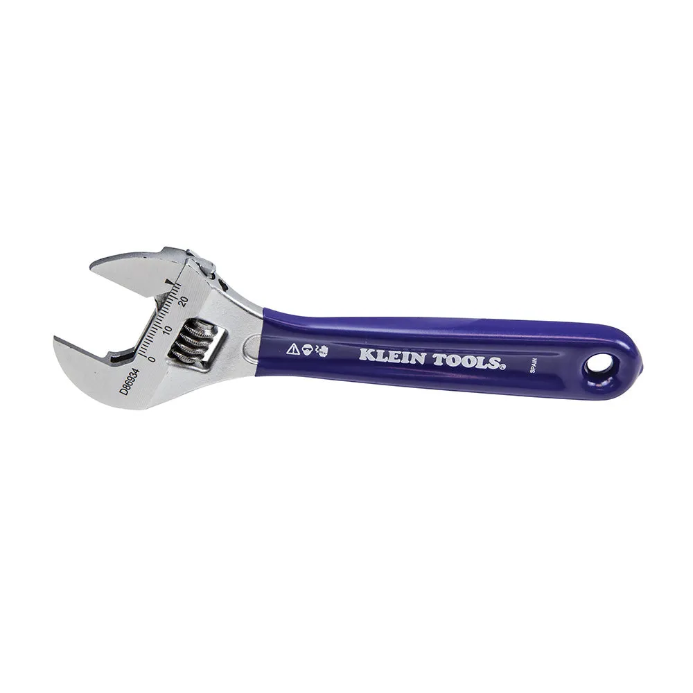 Klein D86934 Slim-Jaw Adjustable Wrench, 6"