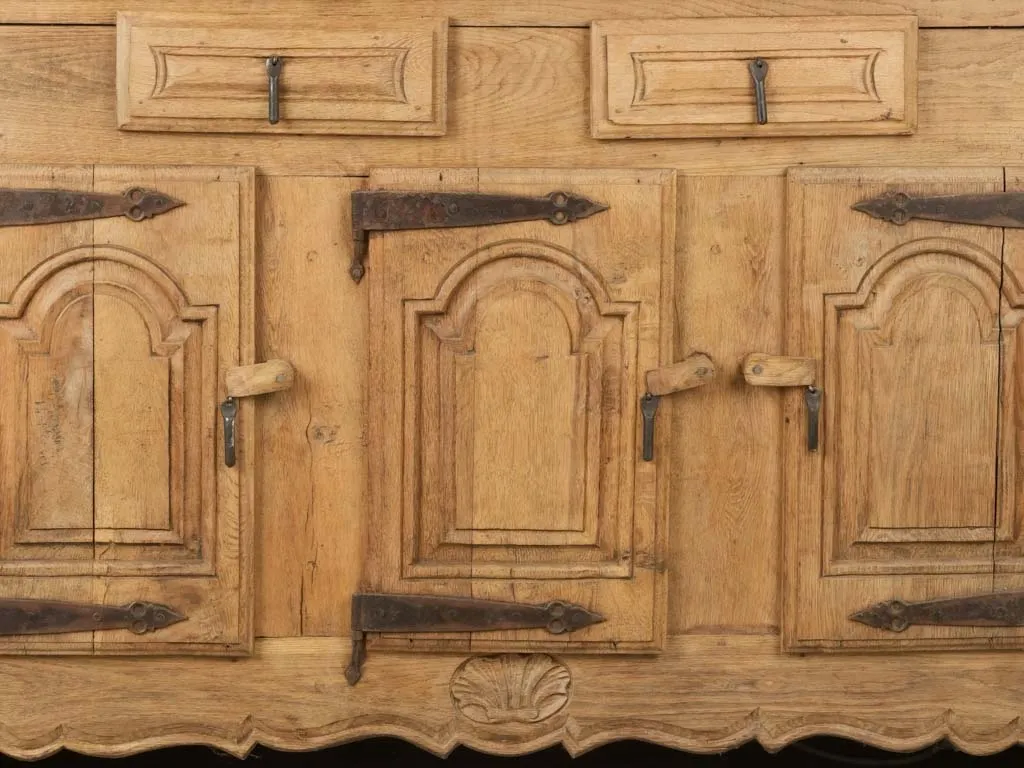 Late 18th-Century French Chestnut Wood Sideboard, 35 x 61"