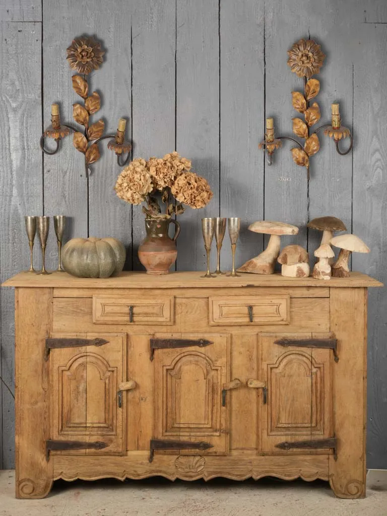 Late 18th-Century French Chestnut Wood Sideboard, 35 x 61"