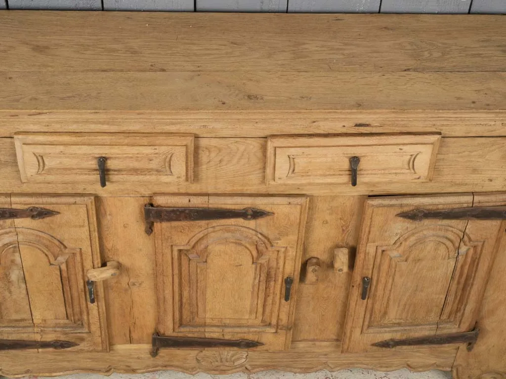 Late 18th-Century French Chestnut Wood Sideboard, 35 x 61"