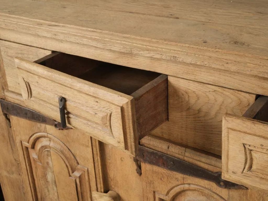 Late 18th-Century French Chestnut Wood Sideboard, 35 x 61"