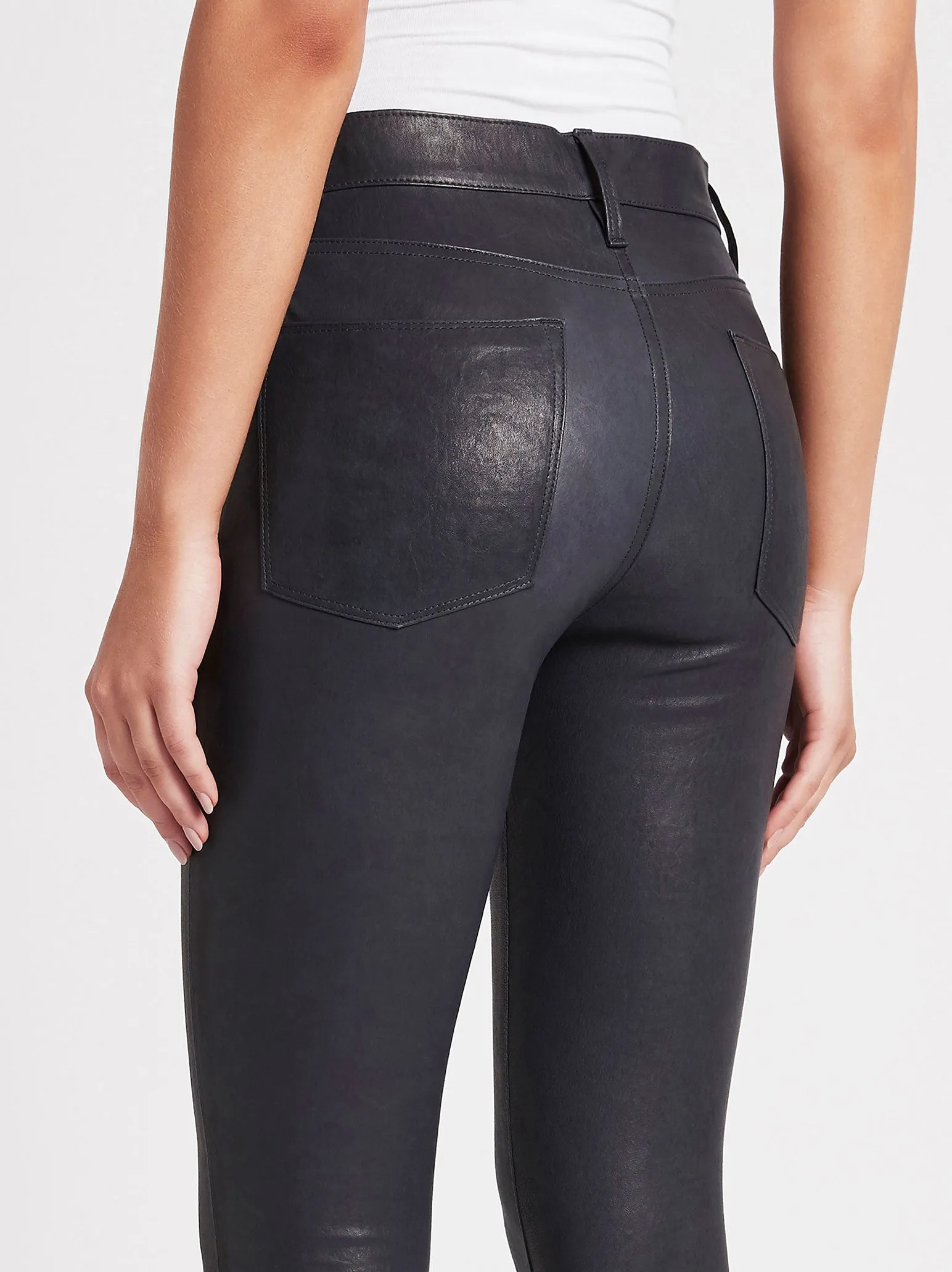 Le High Leather Skinny Pants