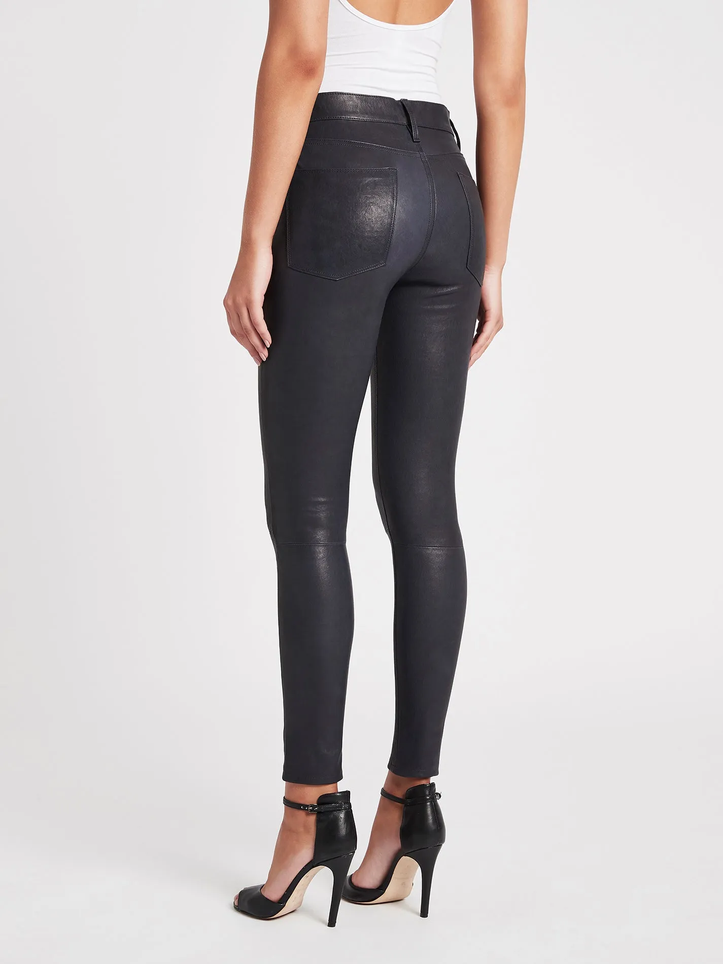 Le High Leather Skinny Pants