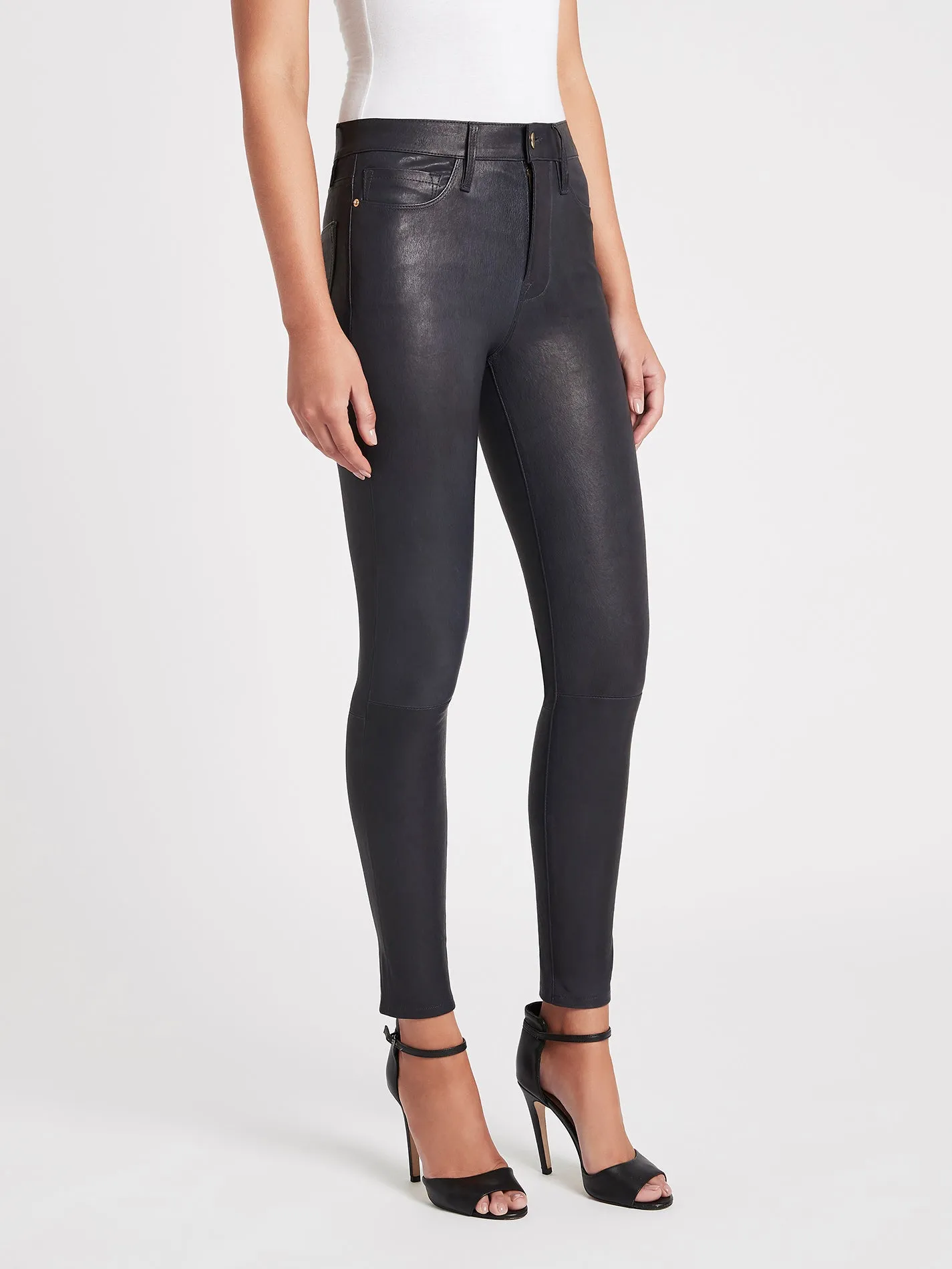 Le High Leather Skinny Pants