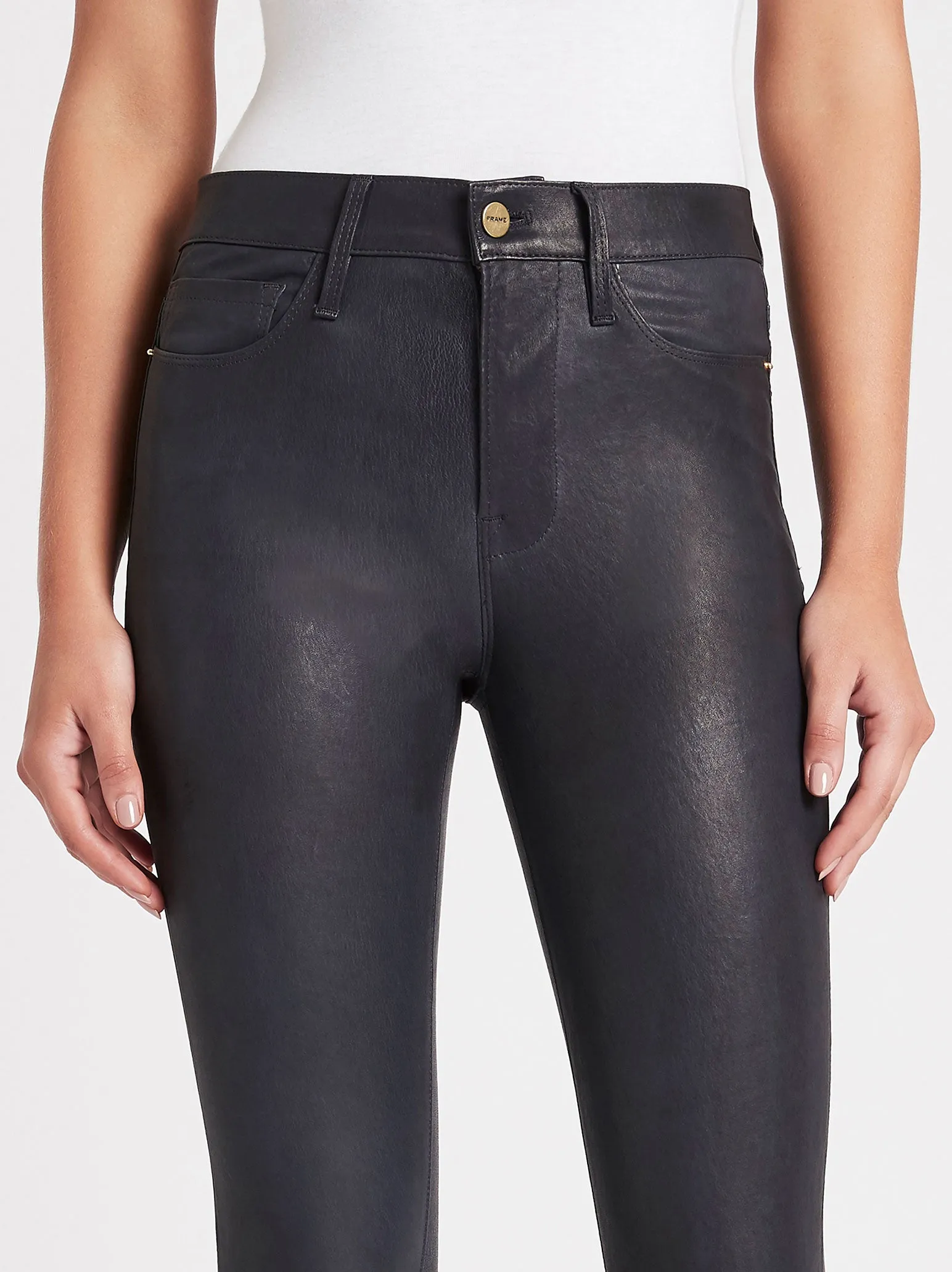 Le High Leather Skinny Pants