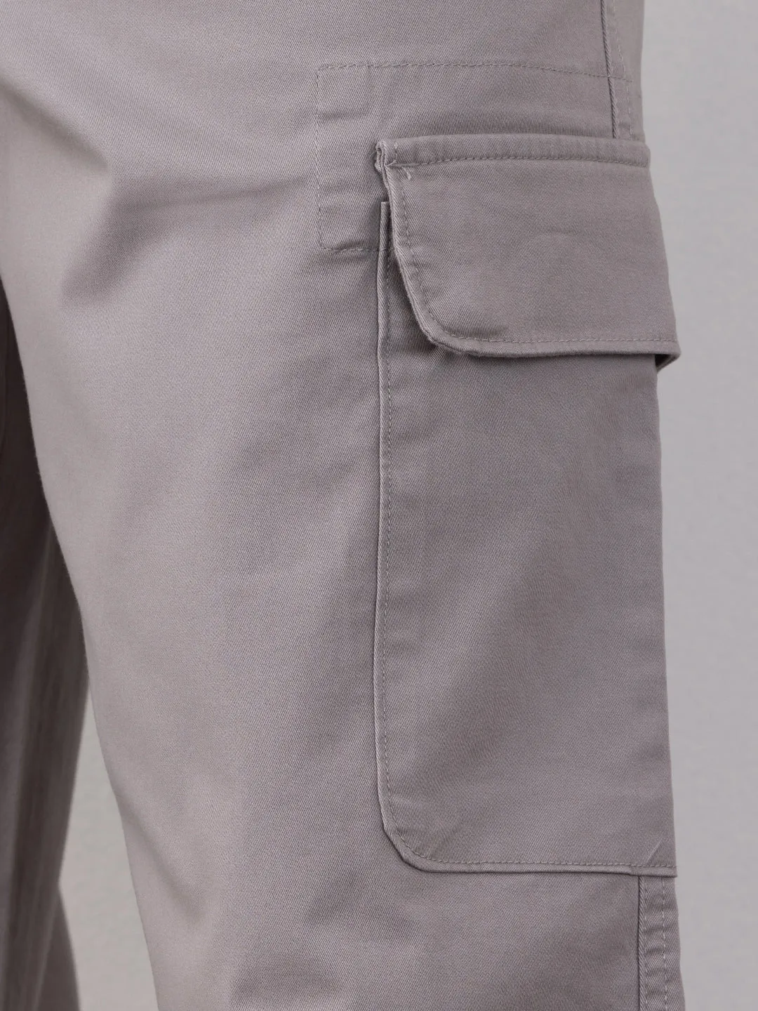 Light Grey Plain Wide Pants