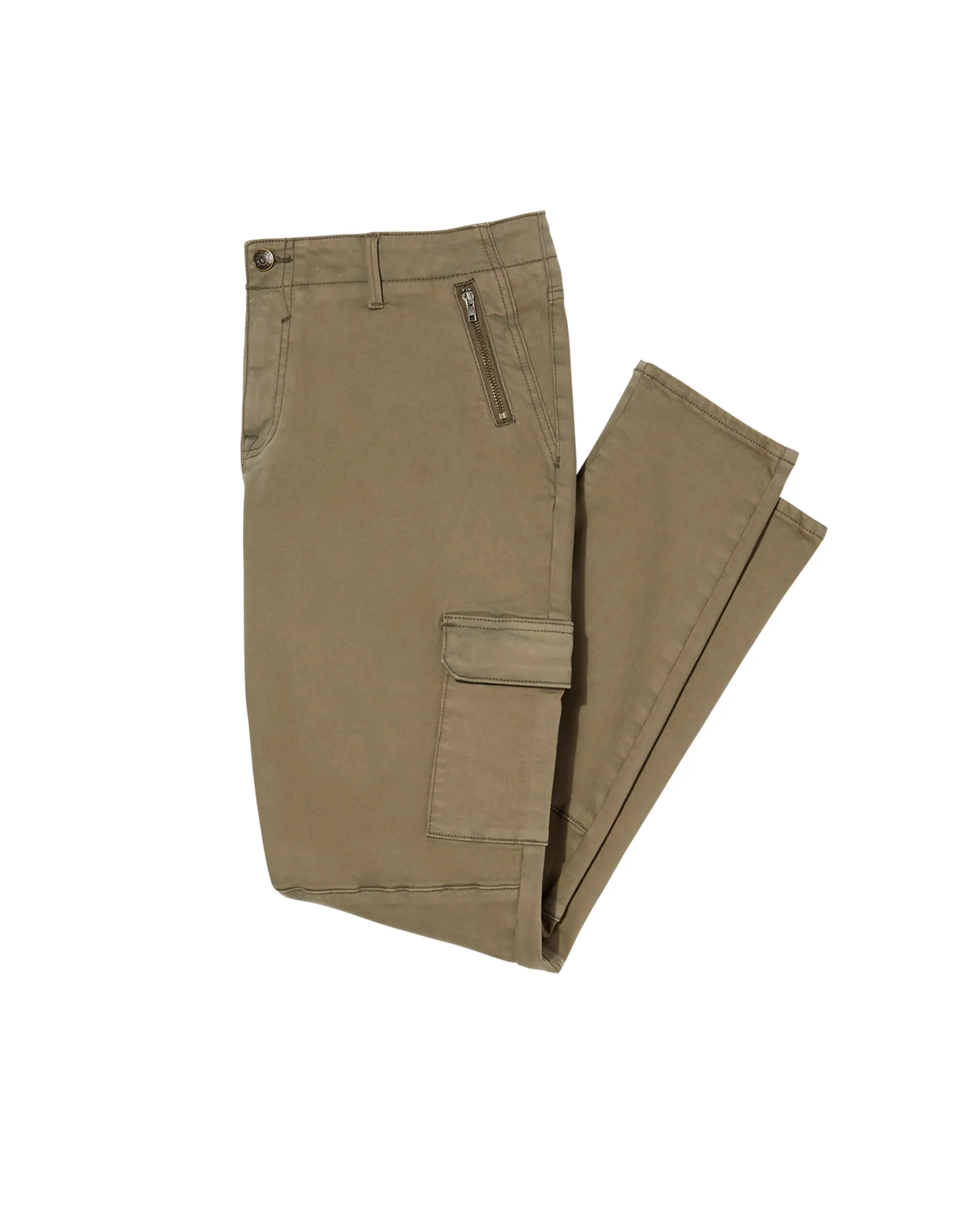 Lima Cargo Skinny Pants | Olive Green