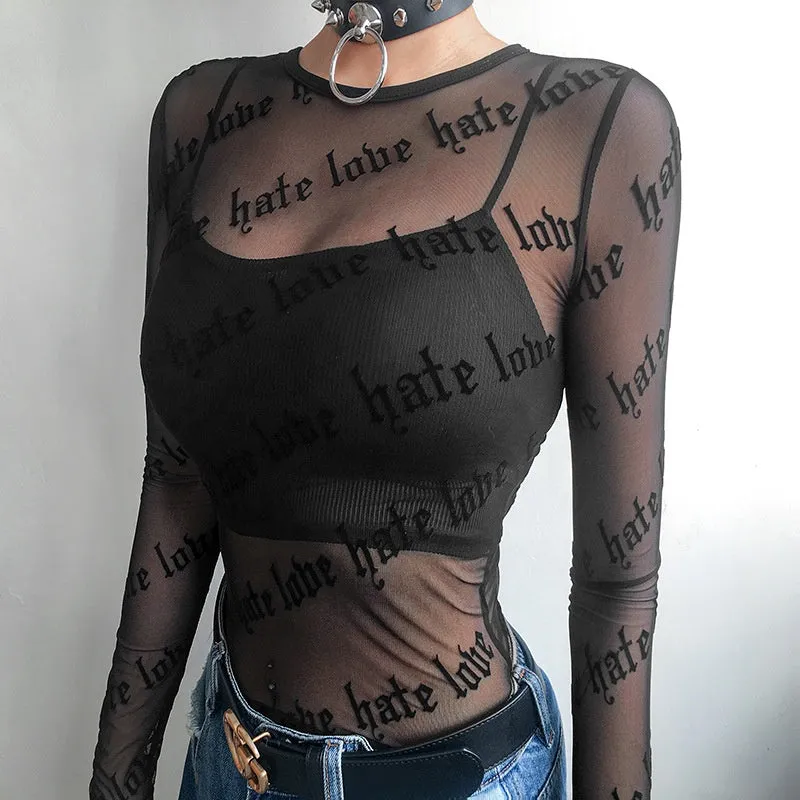 Love & Hate Crop Top