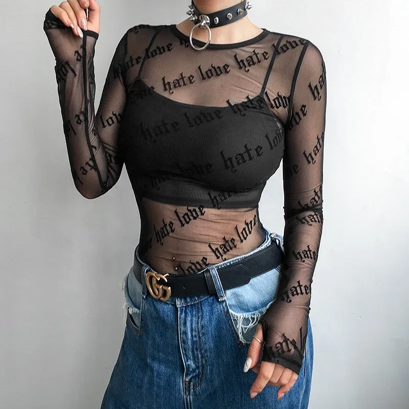 Love & Hate Crop Top