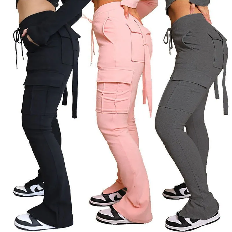 LovelyRLovely Drawstring Cargo Pants With Pockets