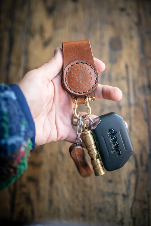 Magnetic Buttero Leather Key Clip