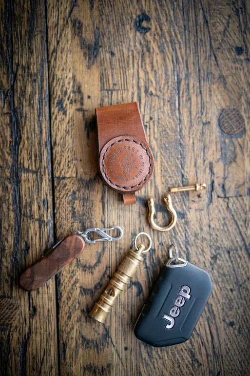 Magnetic Buttero Leather Key Clip