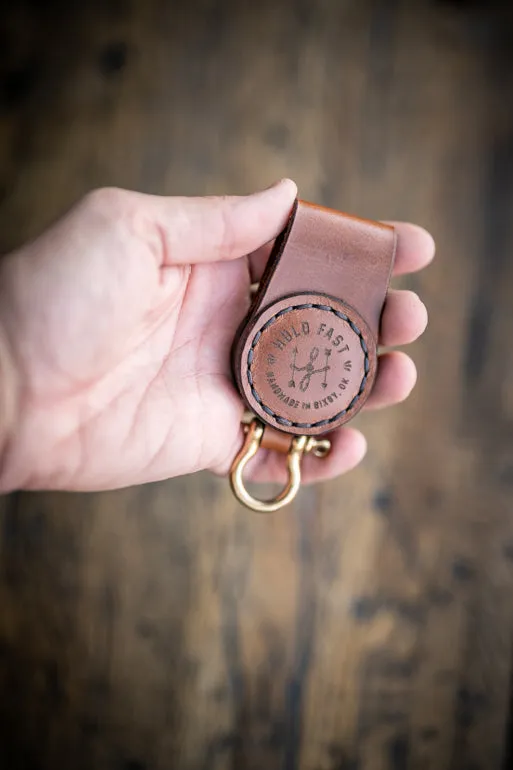 Magnetic Buttero Leather Key Clip