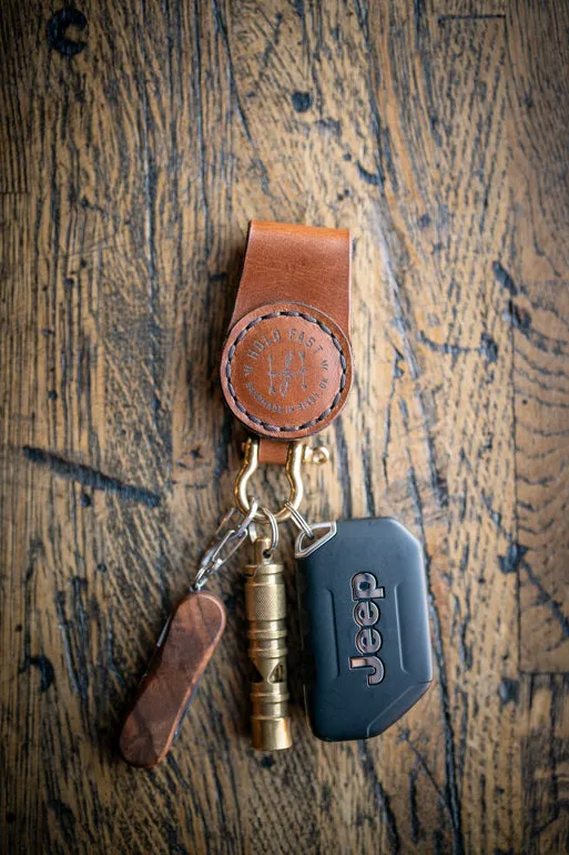 Magnetic Buttero Leather Key Clip